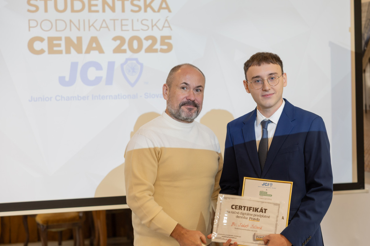 Študentská podnikateľská cena 2025, Jakub Jelínek, Ľuboš Kamenistý