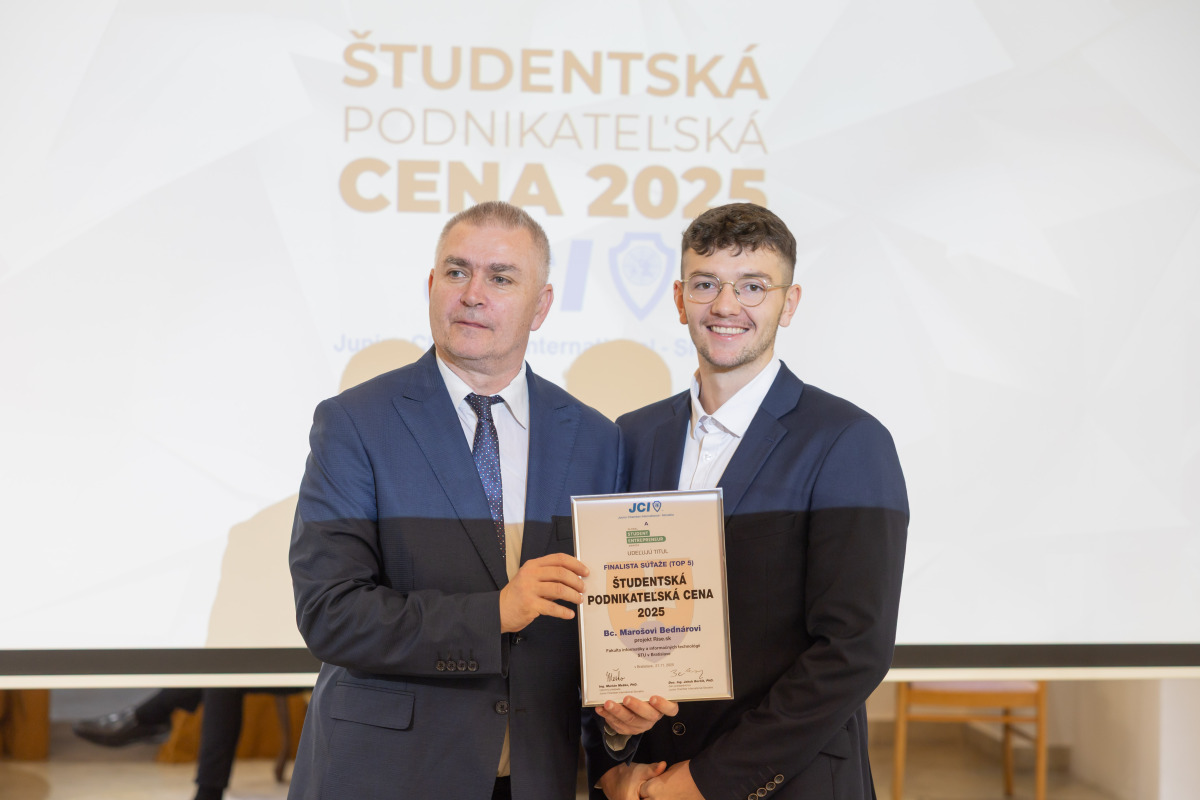 Študentská podnikateľská cena 2025, Maroš Bednár