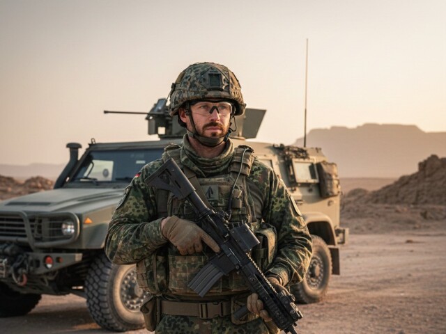 Príslušník Bundeswehru - obrázok vytvorený AI