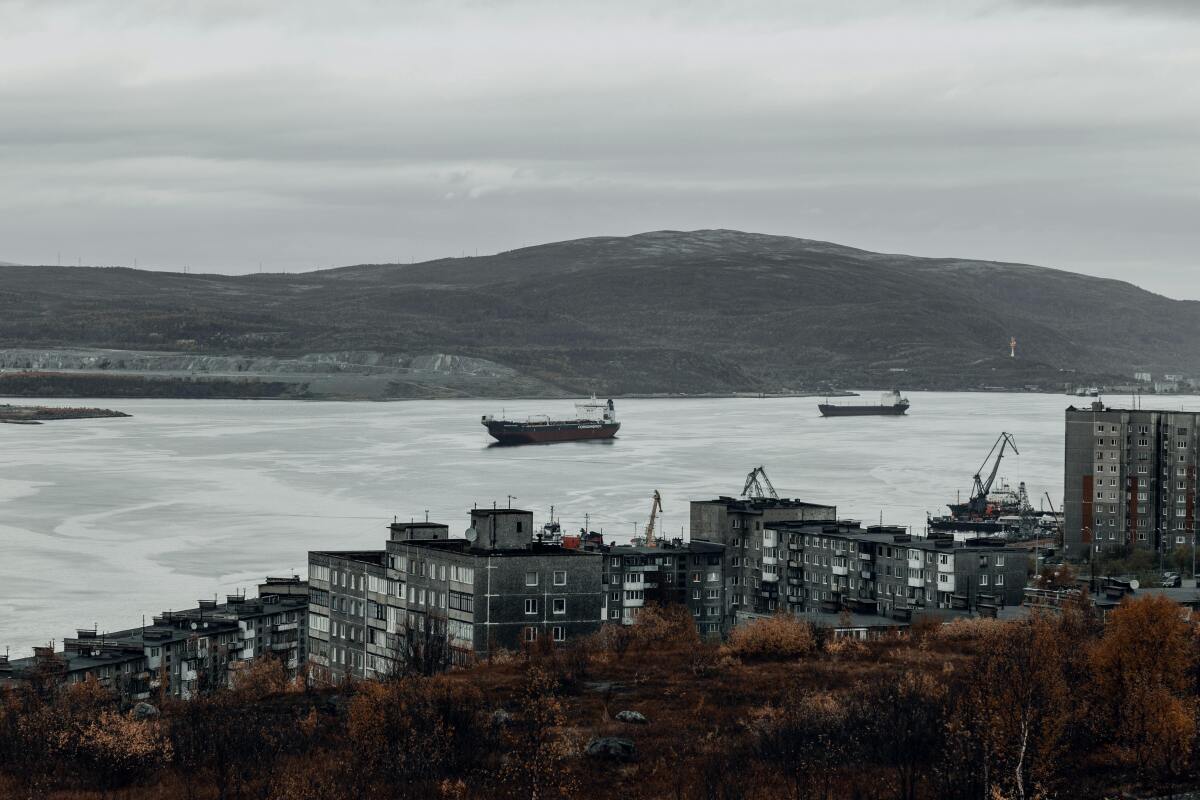 Murmansk, Rusko, prístav