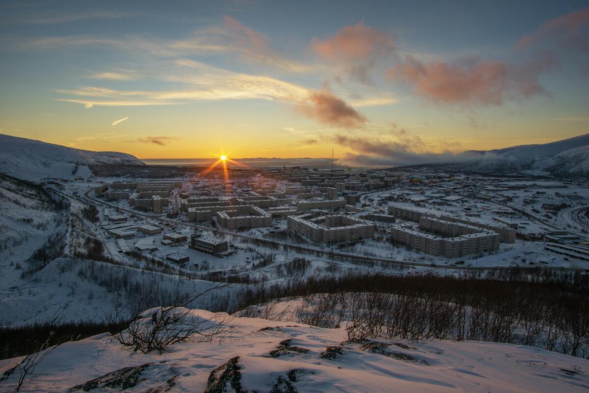 Murmansk, Rusko, zima