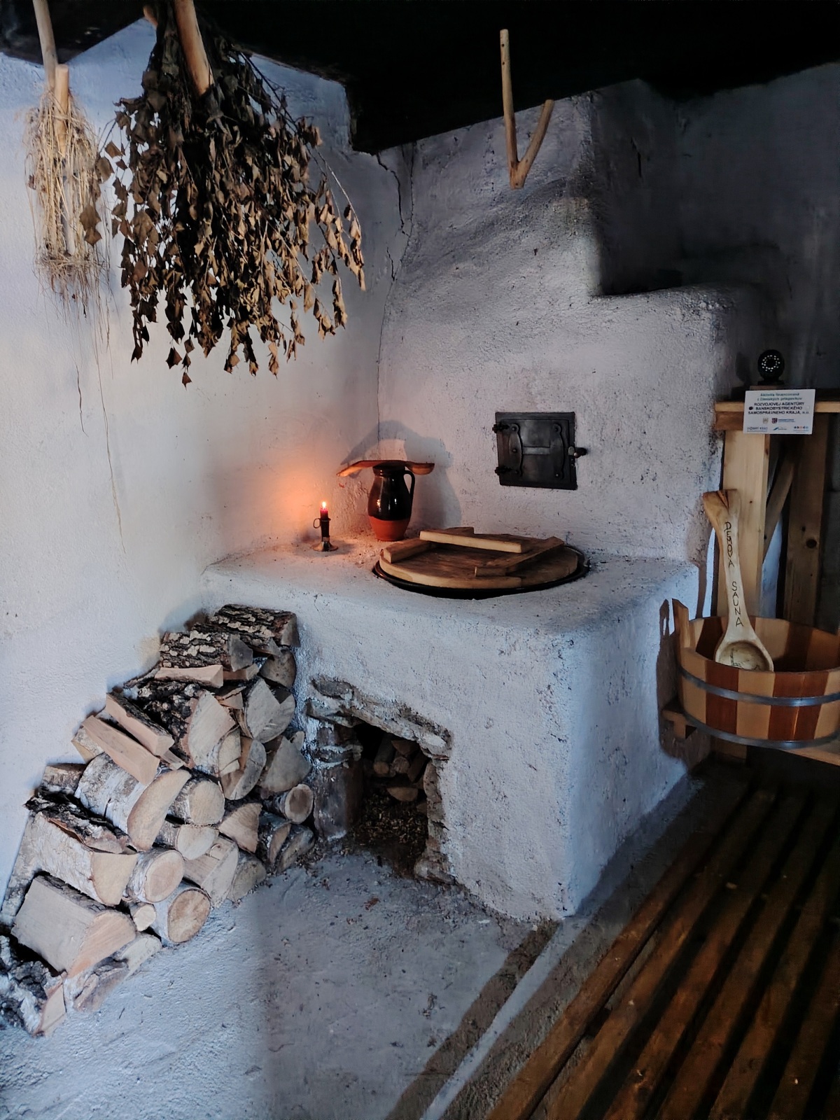 kupieľka, sauna, interiér, Šumiac