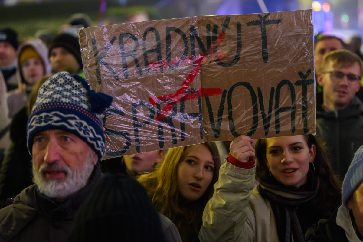 SR protest pochod ÚOO rušenie BAX