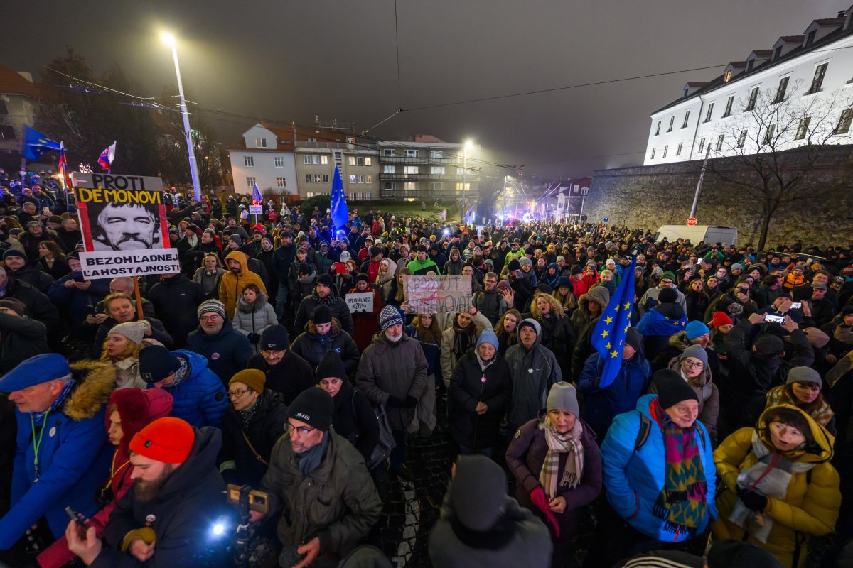 SR protest pochod ÚOO rušenie BAX