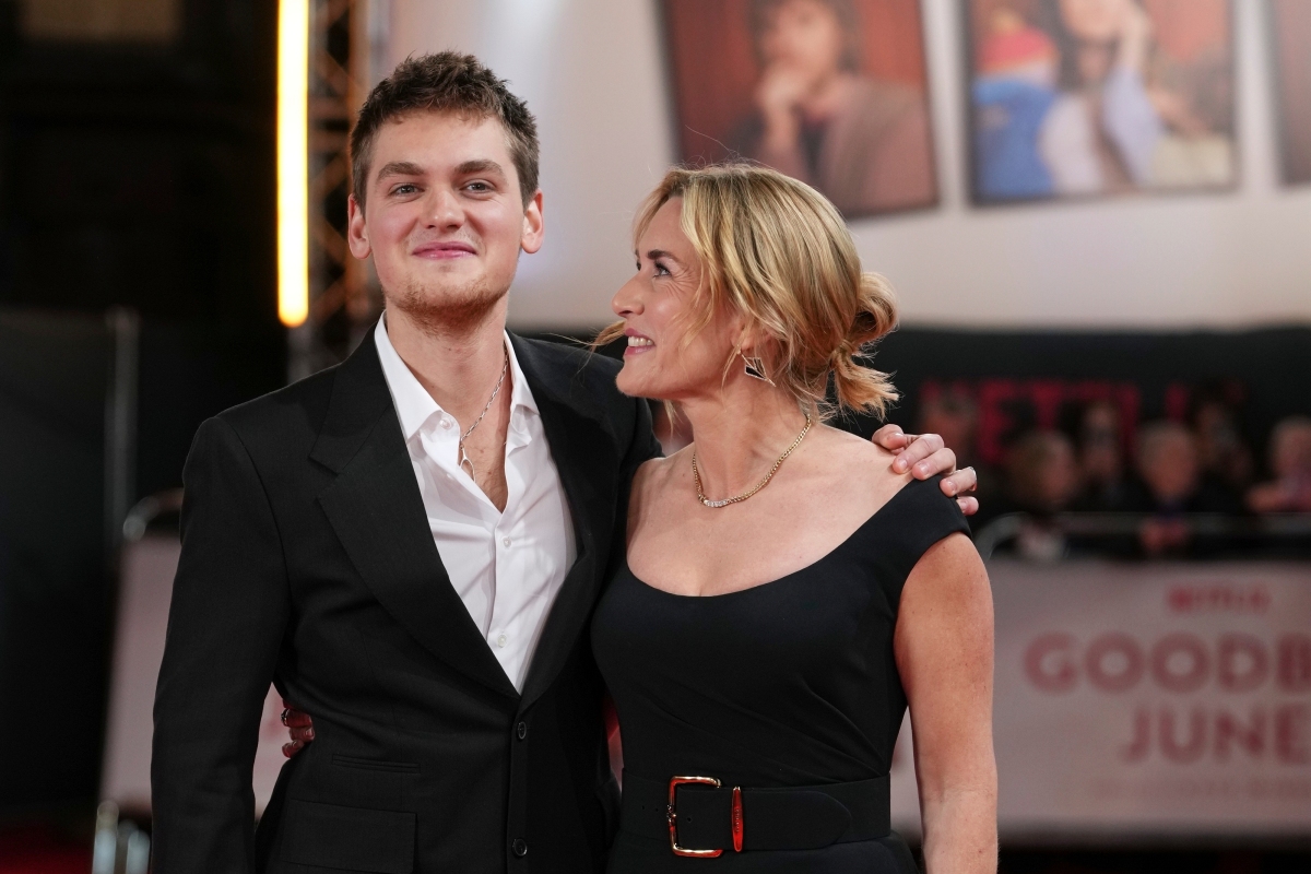 Kate Winslet a jej syn Joe Anders