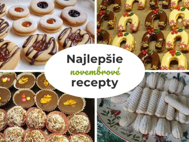 Sladké topky: 15 najlepších novembrových receptov. Tu hľadajte inšpiráciu na vianočné pečenie