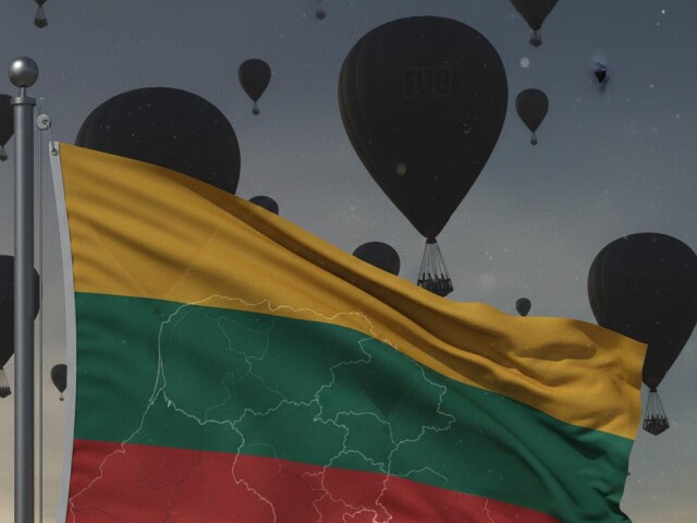 Litva a balóny - obrázok vytvorený AI