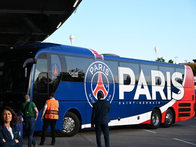 Autobus futbalistov Paríža St. Germain