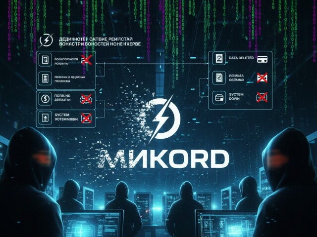 MIKORD - kybernetický útok - obrázok vytvorený AI