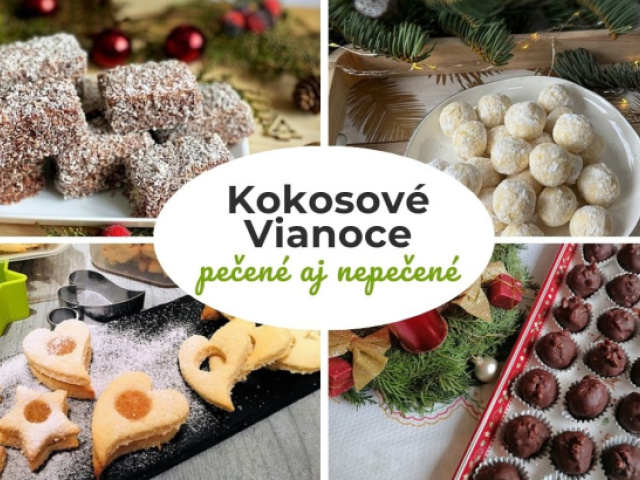 Ježe, rožteky, laskonky či medvedie labky. 13 receptov na vianočné dobroty s kokosom