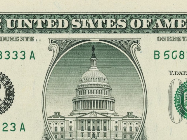 Kongres USA na bankovke - obrázok vytvorený AI