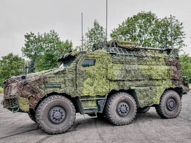 Kolesové obrnené vozidlo 6x6 TITUS Armády Českej republiky