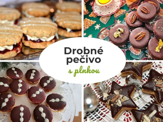Pospájajte koláčiky nielen džemom, núkajú sa aj bohatšie možnosti. 12 receptov na drobné pečivo s plnkou