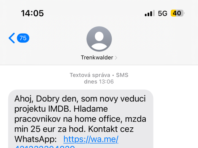 Falošná SMS