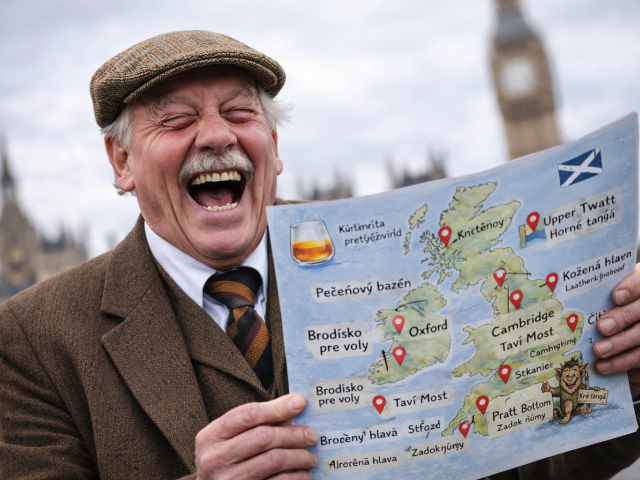 Brit, mapa