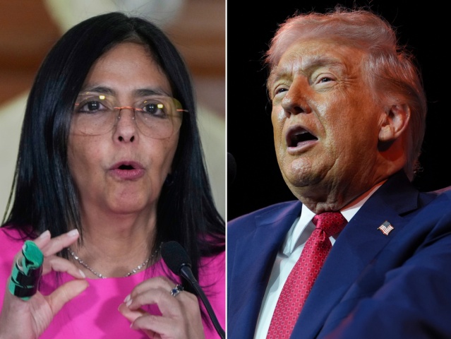Delcy Rodríguezová, Donald Trump