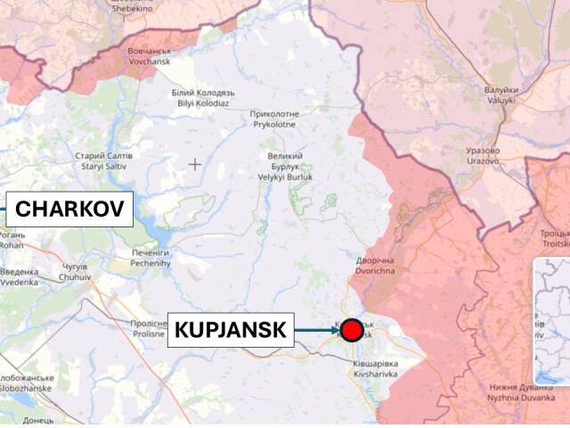 Charkov a Kupjansk, Ukrajina 10. januára 2026 podľa liveuamap