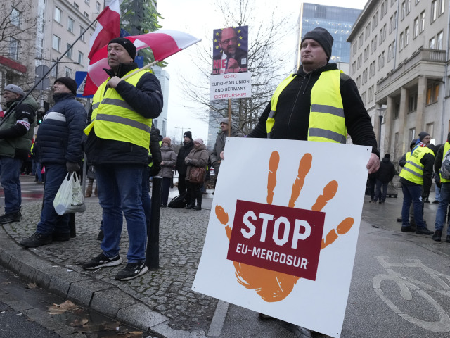 Poland EU Farmers Protest Mercosur