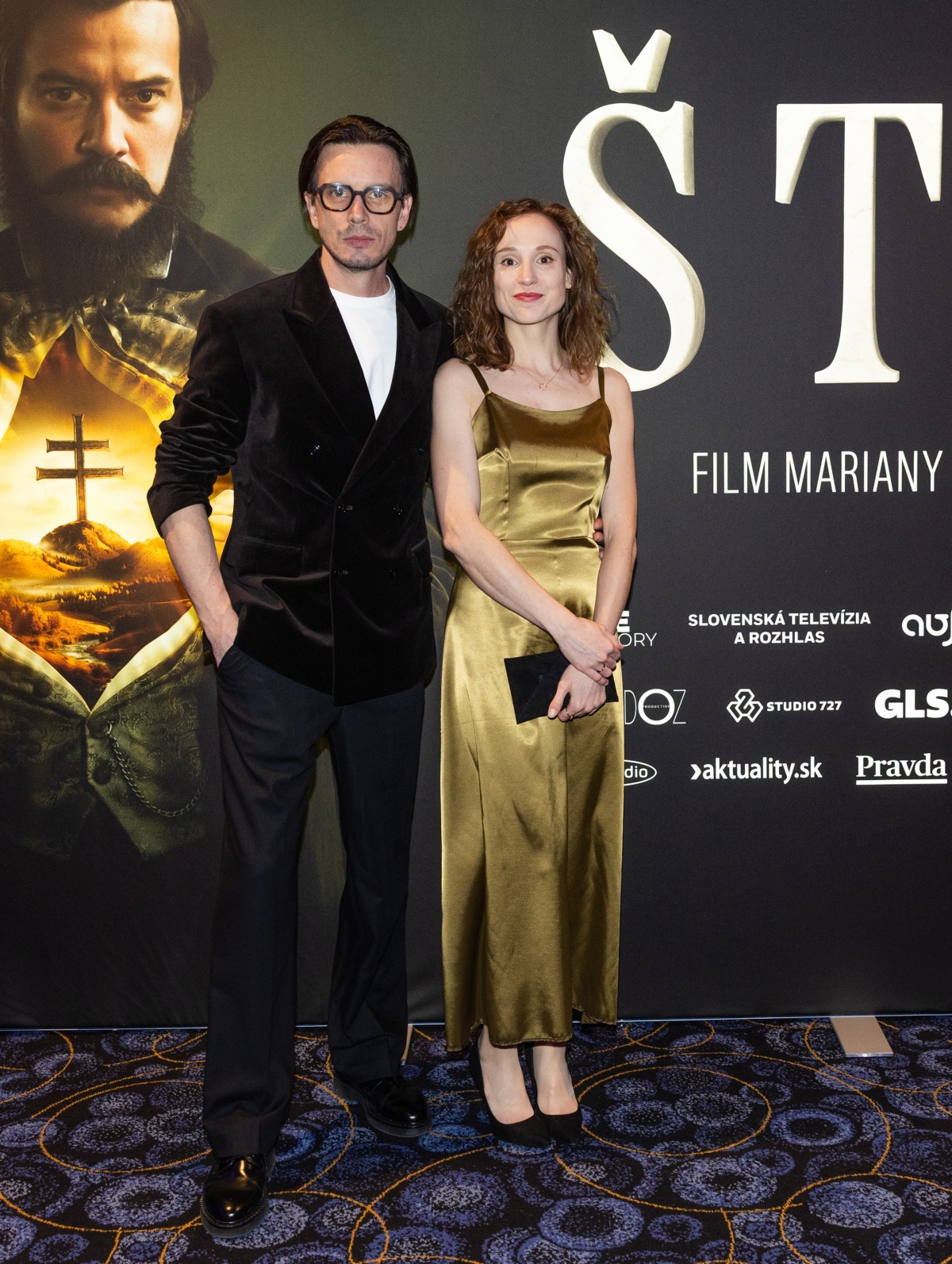 Na premiére filmu Štúr nechýbala ani Jana Kvantiková a Daniel Žulčák. 