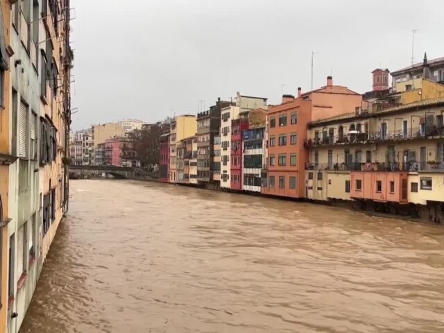 Girona, rieka Onyar, búrka Harry