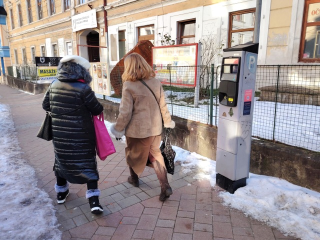 parkovací automat, parkovanie, Banská Bystrica