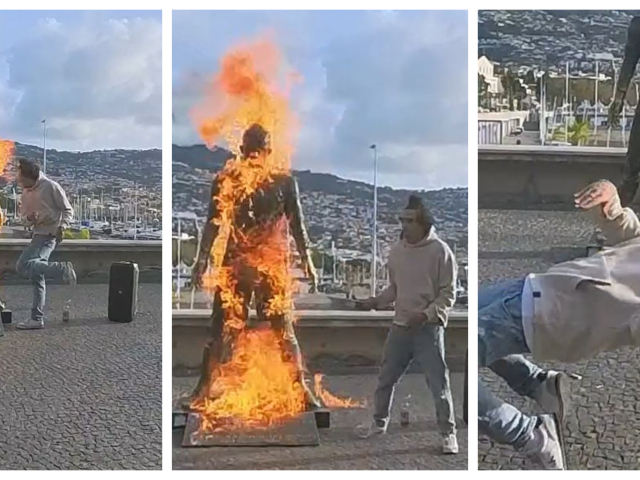 Ronaldo plamene koláž