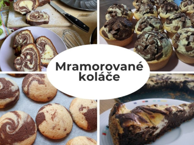 Niečo sladké na nedeľu: Koláče, keksíky, muffiny aj bábovky s mramorovaným efektom