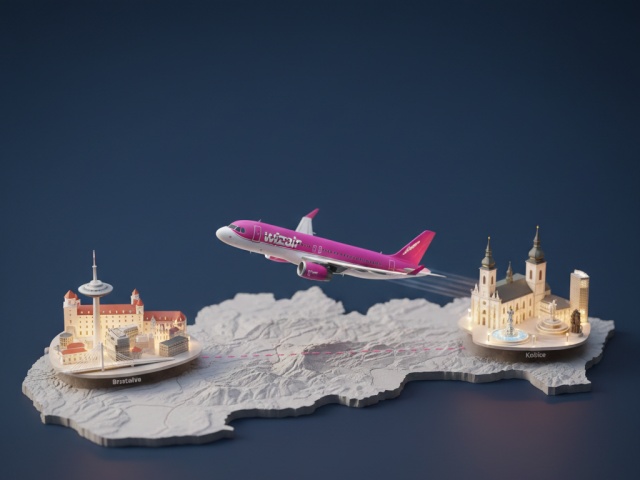 lietadlo, Slovensko, cestovanie, Wizz Air, Košice, Bratislava