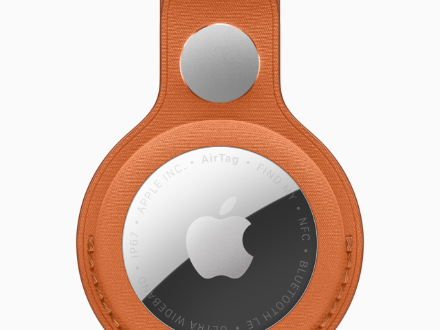 Apple-Air Tag-Fine Woven-Key-Ring