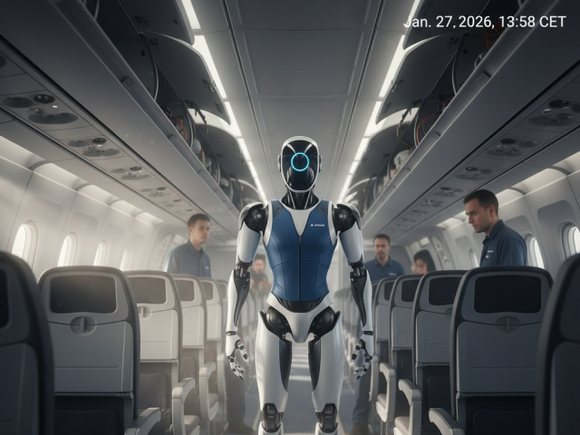 lietadlo, robot
