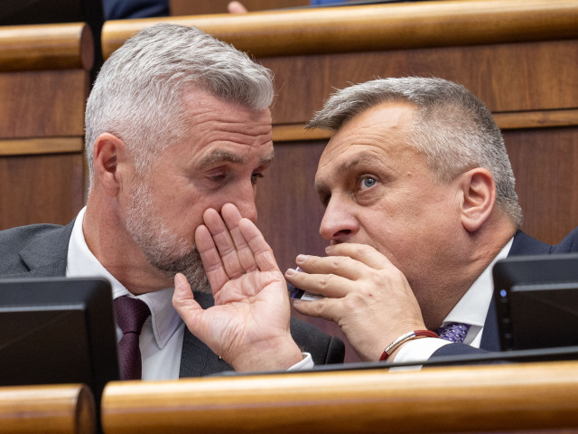 parlament, rokovanie, Tibor Gašpar a Andrej Danko