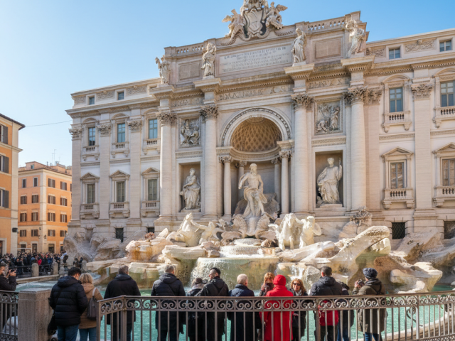 fontána di trevi, taliansko rím