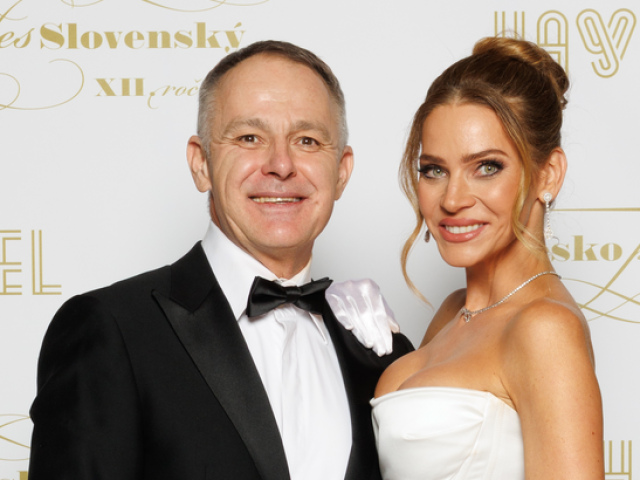 Modelka Andrea Verešová a jej manžel Daniel Volopich. 