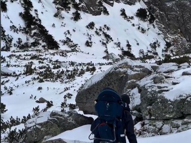 Tatry, dieťa, nosič, botasky, cestovanie