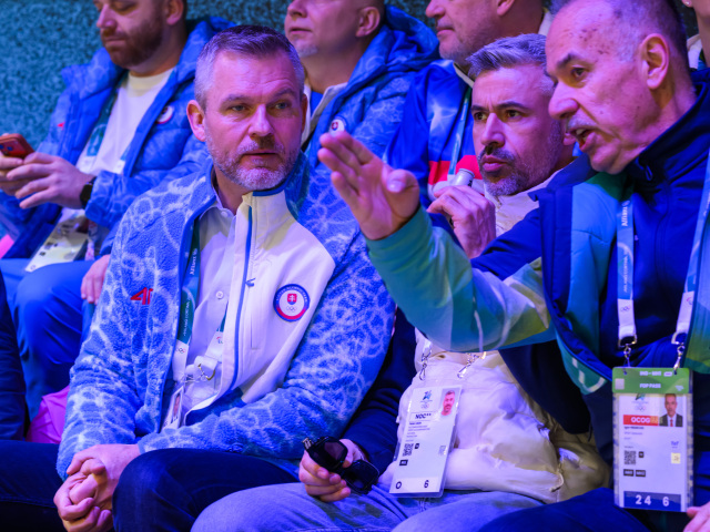 ZOH 2026, hokej, Slovensko, Taliansko, prezident, Peter Pellegrini