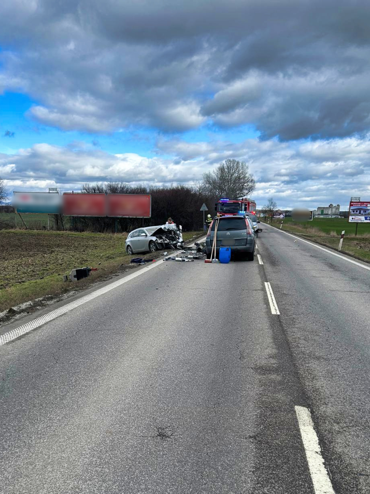 Levice, autonehoda, zrážka