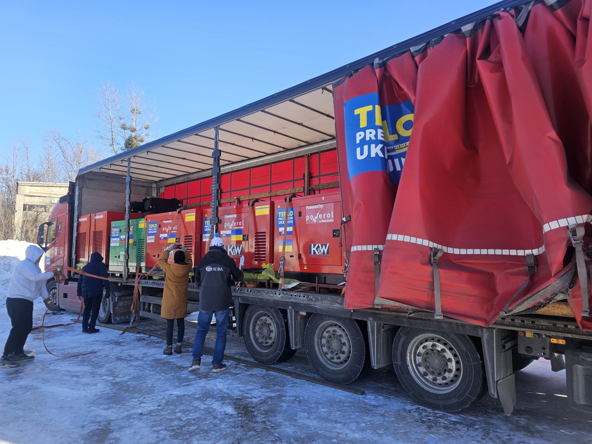 generátory, Slovensko, Teplo pre Ukrajinu, Ukrajina