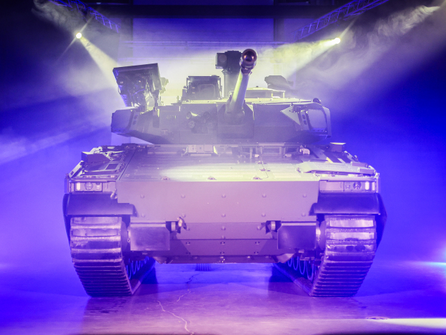 Slávnostné predstavenie bojového vozidla CV90 Mk IV určeného pre Ozbrojené sily Slovenskej republiky