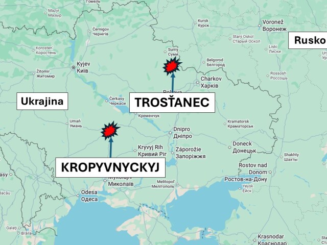 Kropyvnyckyj a Trosťanec, Ukrajina