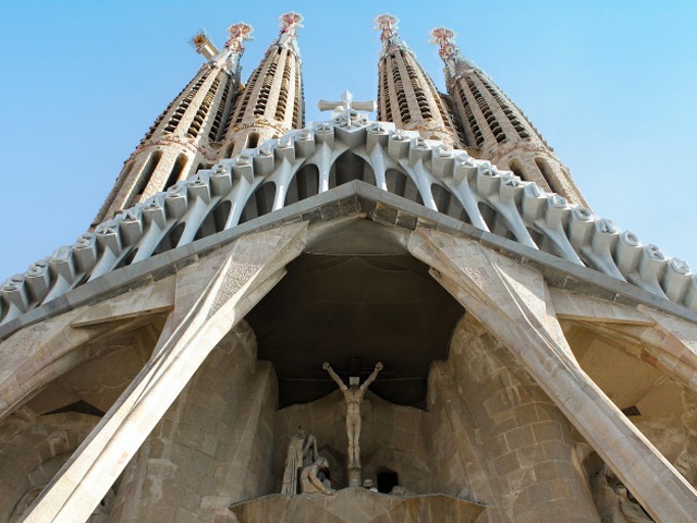 Sagrada Familia, bazilika, Barcelona, Španielsko