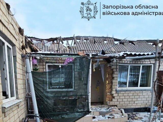 Záporožská oblasť po ruskom útoku 23. februára 2026
