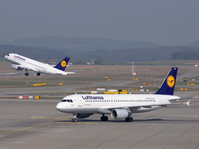 lietadlo, letisko, lufthansa