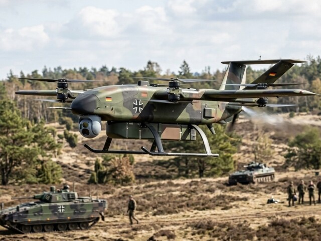 Dron Bundeswehru - obrázok vytvorený AI