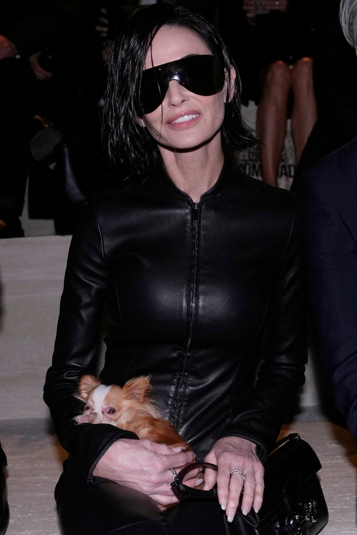 Demi Moore na prehliadke Gucci 