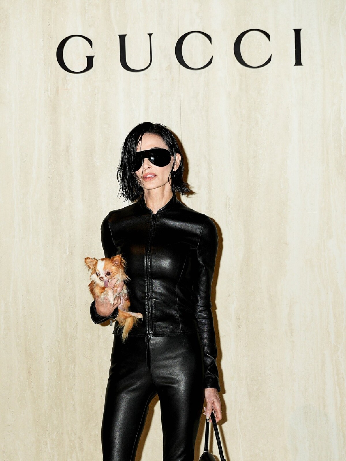Herečka Demi Moore na prehliadke Gucci v Miláne. 