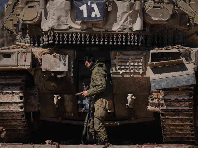 Izrael, vojak, tank Libanon