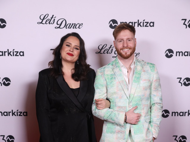 Herečka Petra Polnišová a jej tanečný partner Vilém Šír.