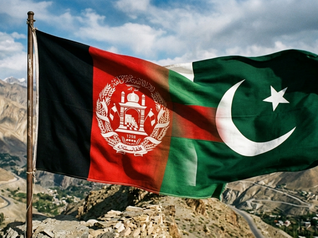 Afganská a pakistanská vlajka