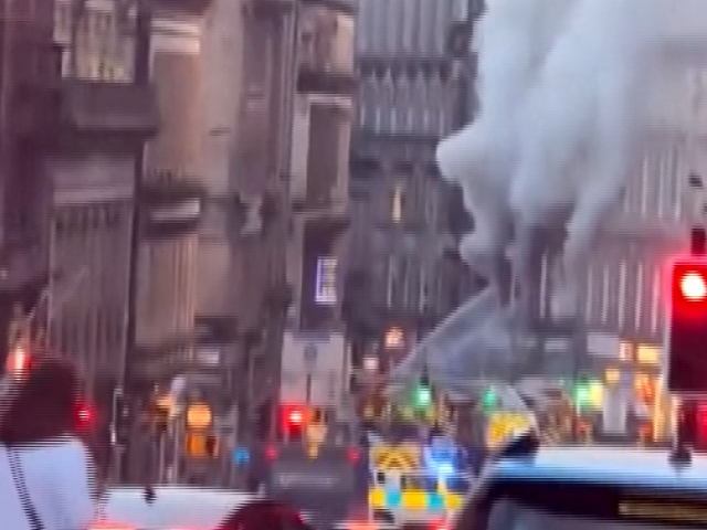 Glasgow, hlavná stanica, požiar, Reuters - NEPOUŽÍVAŤ