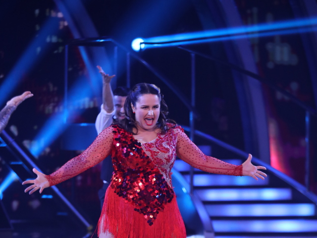 Herečka Petra Polnišová na tanečnom parkete Let´s Dance. 
